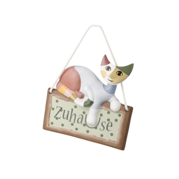 Comoda - Türschild mit Katze Bunt Wohnaccessoires Goebel 66860621