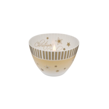 Christmas Feeling - Teelicht Streifen Bunt Weihnachtliche Accessoires Goebel 66915731