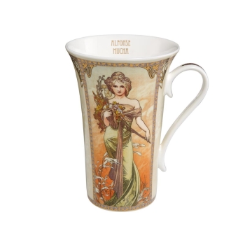 Frühling / Sommer - Künstlerbecher Bunt Alphonse Mucha Goebel 67012051