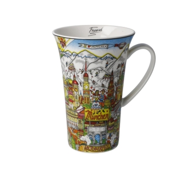 Oktoberfest in Munich - Künstlerbecher Bunt Charles Fazzino Goebel 67090251