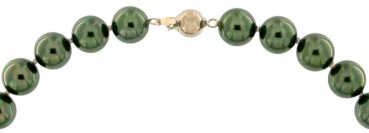 Perlmutt Olive Kette 46cm, ca. 10mm Perlengröße Collier Halskette Mother-of-Pearl MOP02