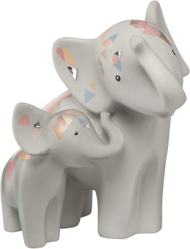 Goebel Elephant de Luxe* ED P Makena & Mvita 70000271 Bunt mit Patenschaftshinweis Porzellan