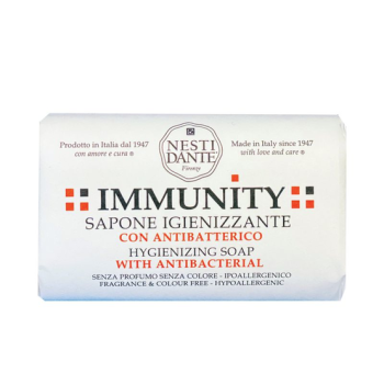 Nesti Dante Immunity 150 Gramm Desinfektionsseife mit antibakteriellem Wirkstoff Vegan ND4050