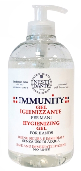 Nesti Dante Immunity 500ml Desinfektionsgel für Händy ohne Wasser mit antibakteriellem Wirkstoff Vegan