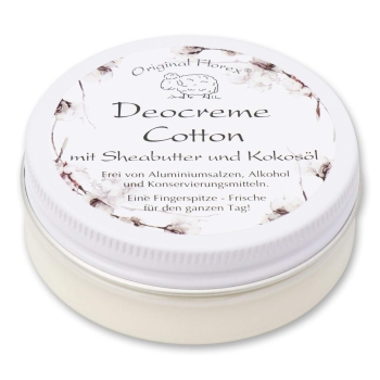 Florex Deocreme - Cotton - mit biologischer Schafmilch ohne Aluminiumsalze Alkohol Konservierungsstoffe 40 g
