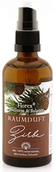 Florex Wellness & Balance Raumduft 100ml Zirbe mit 100% naturreinem ätherischen Zirbenöl 9653ZB im Sprühdispenser