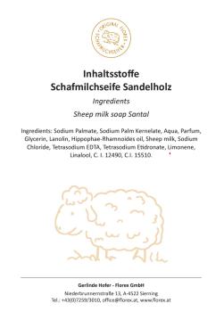 Florex Schafmilchseife - Sandelholz - rötlich intensiv herb frisch duftend 100 g