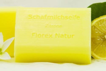 Florex Schafmilchseife 8031 Zitrone 100g Waschstück