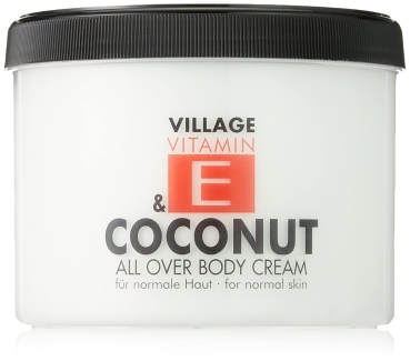 Village 9506-04 Coconut Body Cream 500ml mit Vitamin E Feuchtigkeitscreme