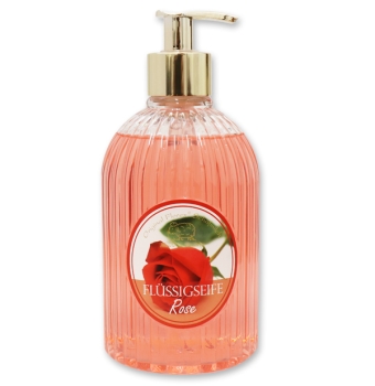 Rose Flüssigseife im Spender FLOREX 500ml B1600RR-MC