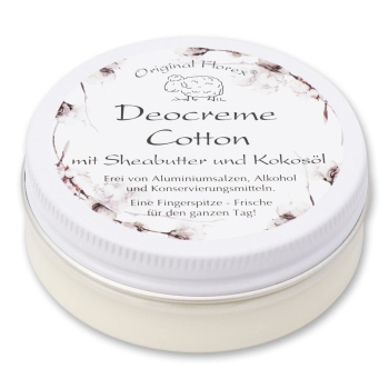 Florex Deocreme Cotton mit biologischer Schafmilch ohne Aluminiumsalze Alkohol Konservierungsstoffe 40 g