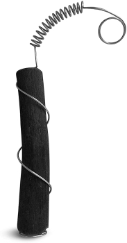 BLACK + BLUM Aktivkohlefilter mit Stahl-Halterung Aktiv Kohle, Maße: 6,5 x 19,5 x 3 cm, schwarz