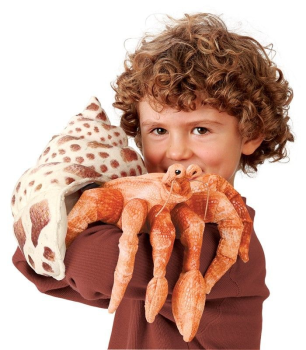 Preview: Folkmanis Einsiedlerkrebs 2867 Handpuppe 33cm