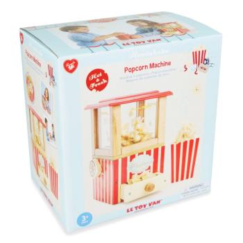 Le Toy Van  Honeybake Rollenspiel Retro-Popcornmaschine aus Holz für Kinder | Rollenspiel Kino, Küche oder Filme