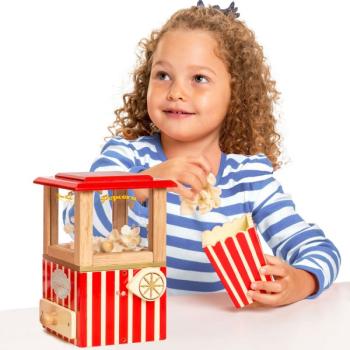 Le Toy Van  Honeybake Rollenspiel Retro-Popcornmaschine aus Holz für Kinder | Rollenspiel Kino, Küche oder Filme