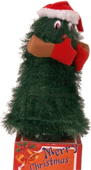 Weihnachtsmann 35cm Santa Claus Nikolaus Musik Schaukel bewegt sich NEU