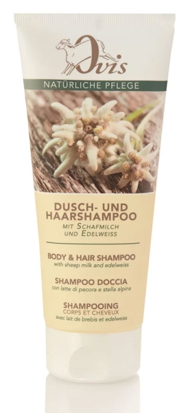 Ovis Hansen Dusch- und Haarshampoo mit Schafmilch und Edelweiss 200ml 102385