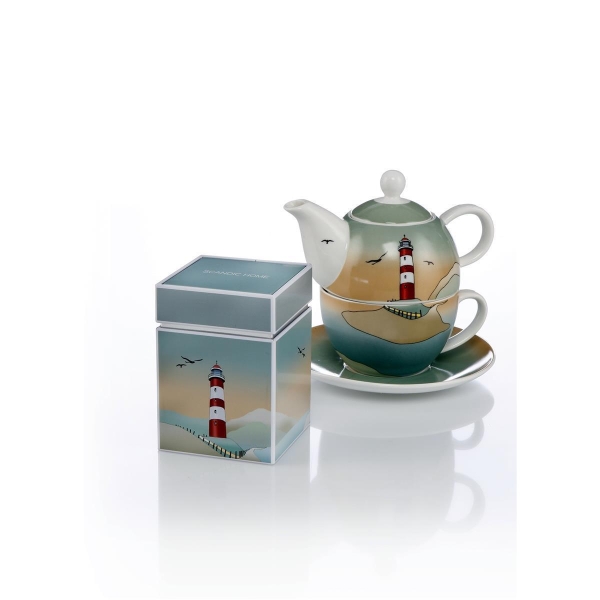 Lighthouse - Tea for One Bunt Scandic Home Wohnaccessoires Goebel 23101011