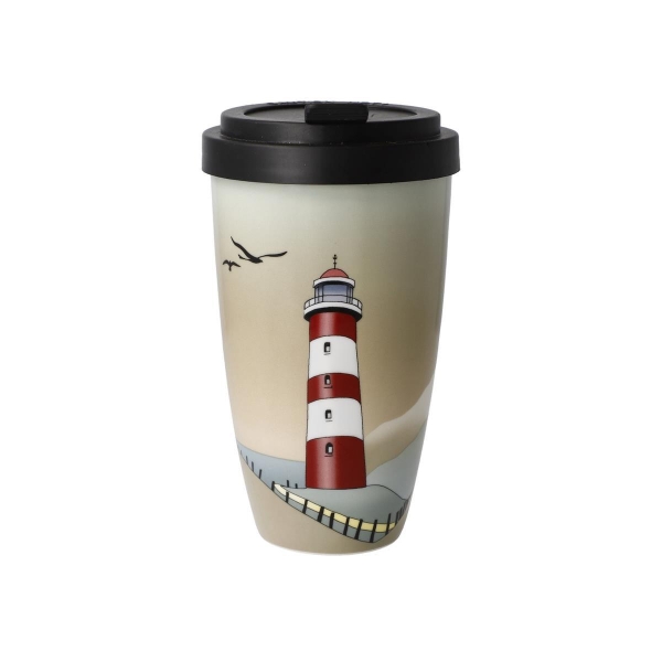 Mug To Go "Lighthouse" Bunt Scandic Home Wohnaccessoires Goebel 23101581 