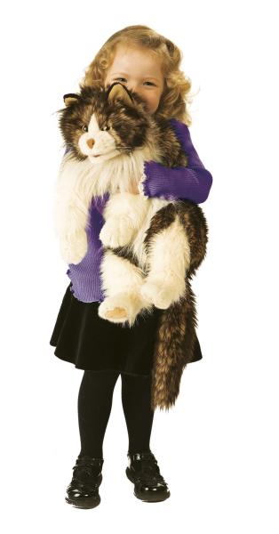 Wuschelige Katze / Ragdoll Cat 2558 Folkmanis Puppet