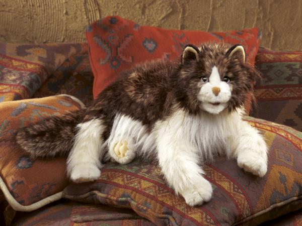 Wuschelige Katze / Ragdoll Cat 2558 Folkmanis Puppet