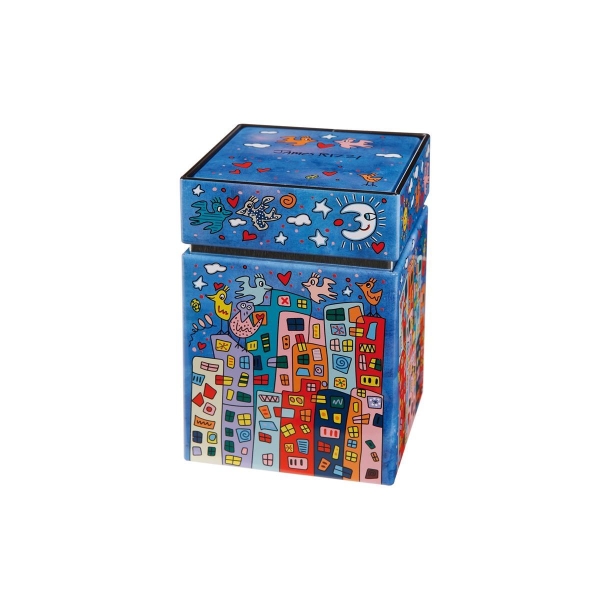 Gobel City Birds James Rizzi Künstlerdose 26102251 mehrfarbig 7,5*11cm