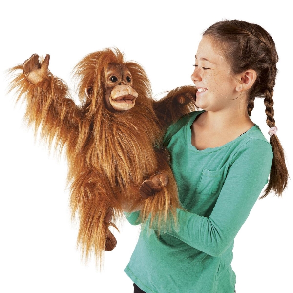 Folkmanis Baby Orang-Utan Orangutan Handpuppe Handpuppenspiel