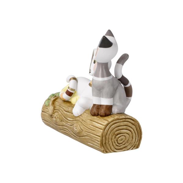 Rosina Wachtmeister - Katzenpaar auf Baumstamm Un posto in giardino Bunt Katzenwelt Goebel 31400761