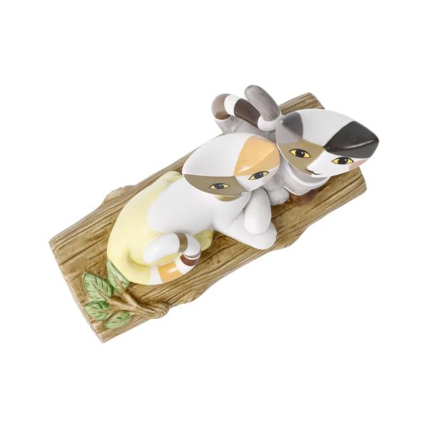 Rosina Wachtmeister - Katzenpaar auf Baumstamm Un posto in giardino Bunt Katzenwelt Goebel 31400761