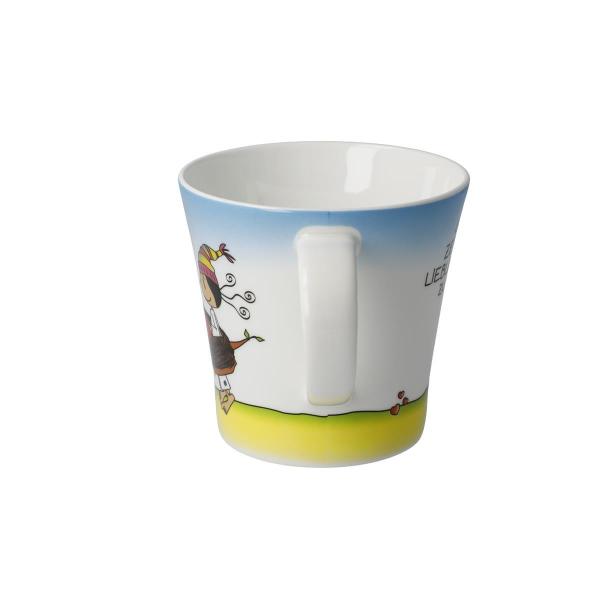 Coffee-/Tea Mug - Glück ist Zeit Bunt Wohnaccessoires Goebel 54101881