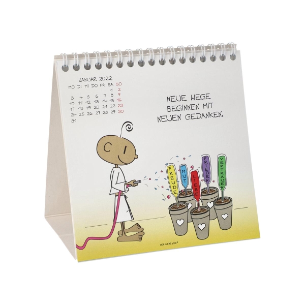 Tischkalender 2022 Der kleine Yogi Bunt Schreibtisch Accessoires Goebel 54102631