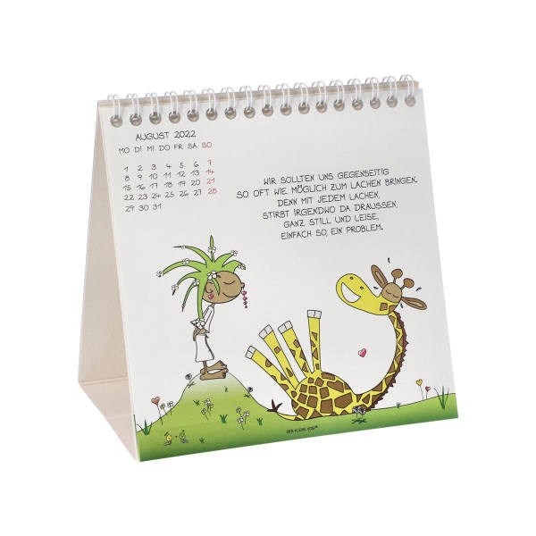 Tischkalender 2022 Der kleine Yogi Bunt Schreibtisch Accessoires Goebel 54102631