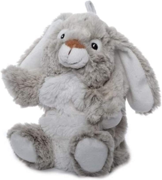 Inware 6085 - Handpuppe Hase Hasi, grau/weiß, 22 cm