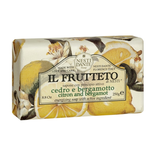 Nesti Dante 664101 Il Frutteto Zitrone und Bergamotte Seife 250ml Waschstück