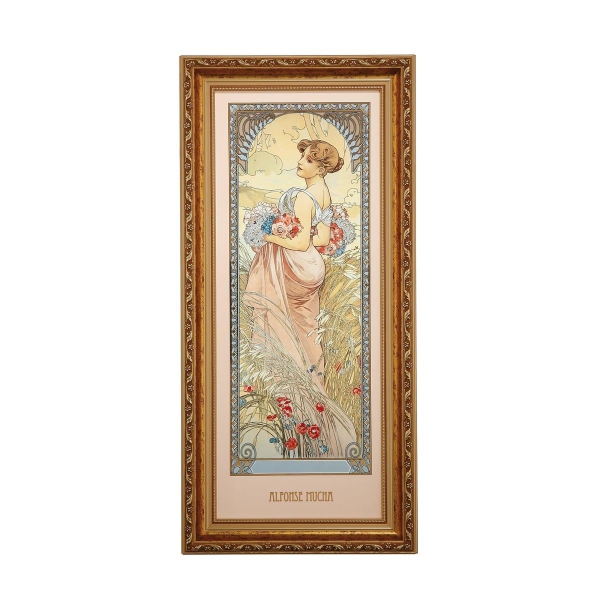 Sommer 1900 - Wandbild Bunt Alphonse Mucha Goebel 66508571