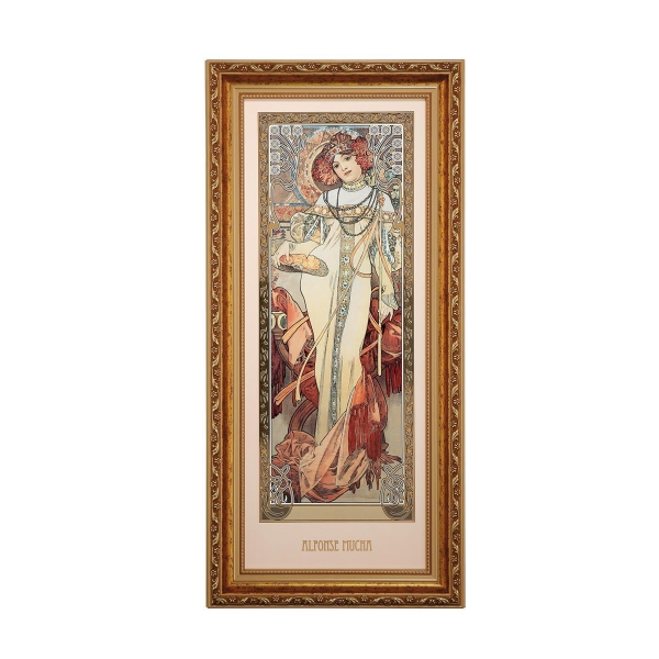 Herbst 1900 - Wandbild Bunt Alphonse Mucha Goebel 66508581