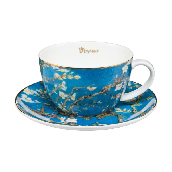 Mandelbaum Blau - Tee- / Cappuccinotasse Bunt Vincent van Gogh Goebel 66532061