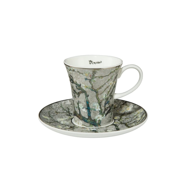 Mandelbaum Silber - Espressotasse Bunt Vincent van Gogh Goebel 67011581