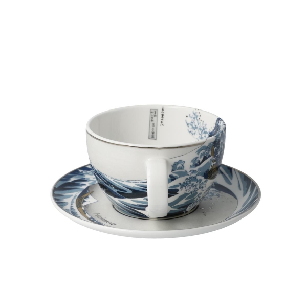 Die Welle - Tee-/Cappuccinotasse Bunt Katsushika Hokusai Goebel 67012521