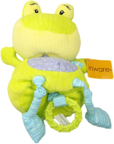 Inware 7180 Spieluhr Frosch Froggy grün/lila 25 cm Melodie: You are my sunshine