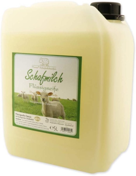 Florex Schafmilchseife Classic 5 L Flüssigseife Kanister Seife Nachfüllflasche Schafmilch Naturseife