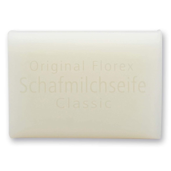 Florex Schafmilchseife - Classic - mit Lanolin und pflanzlichen Ölen zarter Duft 100 g