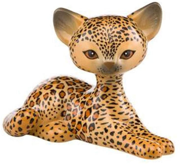 Goebel Kitty de Luxe* Leopard Kitty Relaxing Bunt Liegend 66800475