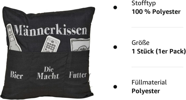 Sofahelden Männerkissen Couch Dekoration Männerabend - Geschenk für Lieblingsmann - Hingucker auf jedem Sofa Vatertagsgeschenk Geburtstagsgeschenk