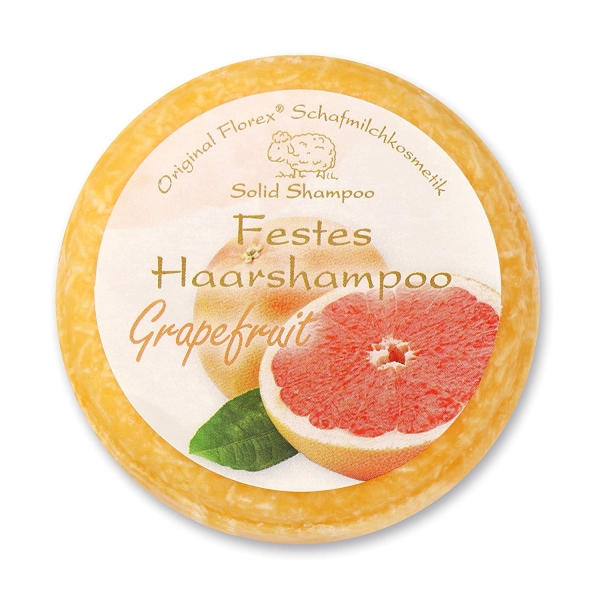 Festes Haarshampoo 2x58g, Grapefruit mit Schafmilch verpackt in Folie 9239GR