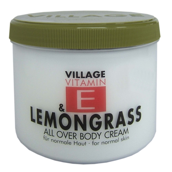 Village Vitamin E & Lemongrass All Over Body Cream,  500 ml 9506-20 Feuchtigkeitscreme