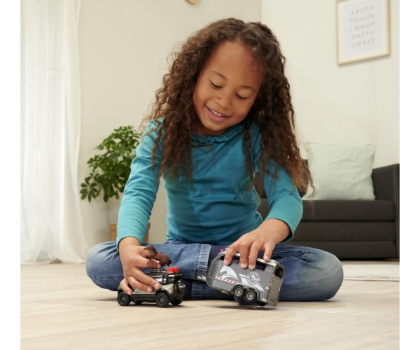 Majorette - Land Rover Defender mit Pferdeanhänger  hochwertiges Modellgespann mit Spielzeugpferd, Licht, Sound, vielen Funktionen, für Sammler und Kinder ab 3 Jahren