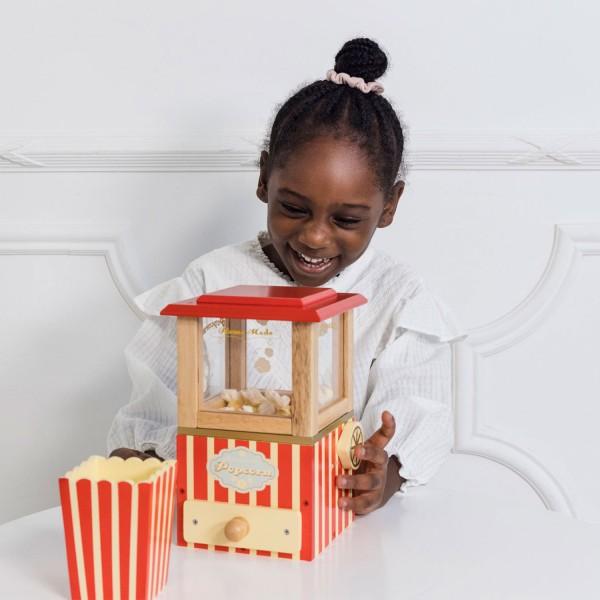 Le Toy Van  Honeybake Rollenspiel Retro-Popcornmaschine aus Holz für Kinder | Rollenspiel Kino, Küche oder Filme