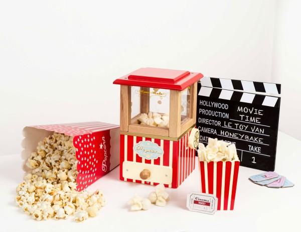 Le Toy Van  Honeybake Rollenspiel Retro-Popcornmaschine aus Holz für Kinder | Rollenspiel Kino, Küche oder Filme