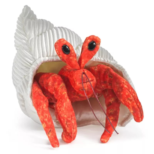 Folkmanis Puppet Mini Hermit Crab 2786 Finger Puppet Mini Hermit Crab